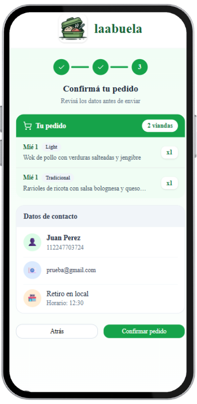 Confirman y listo