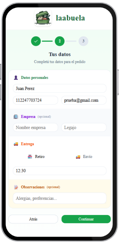 Completan sus datos
